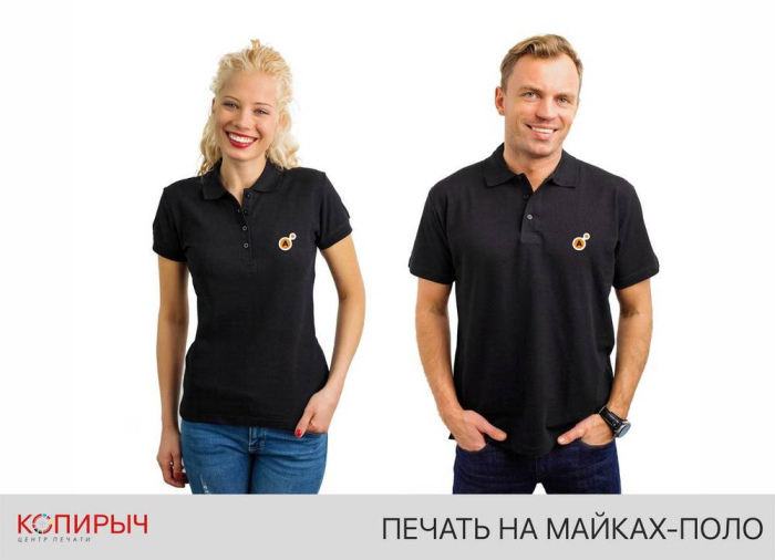 Печать на женских майках-поло, заказ в Минске | Копирыч